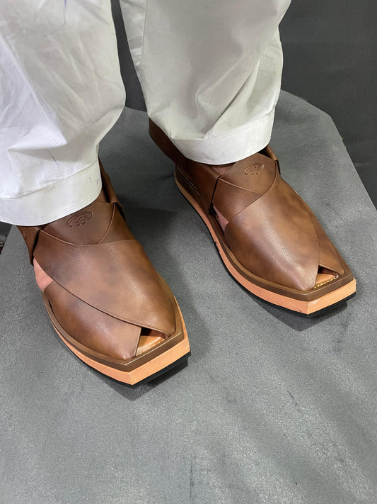 ✨ KAPTAN PESHAWARI CHAPPAL – ROYAL STYLE | MEDICATED COMFORT ✨(Double Shade)